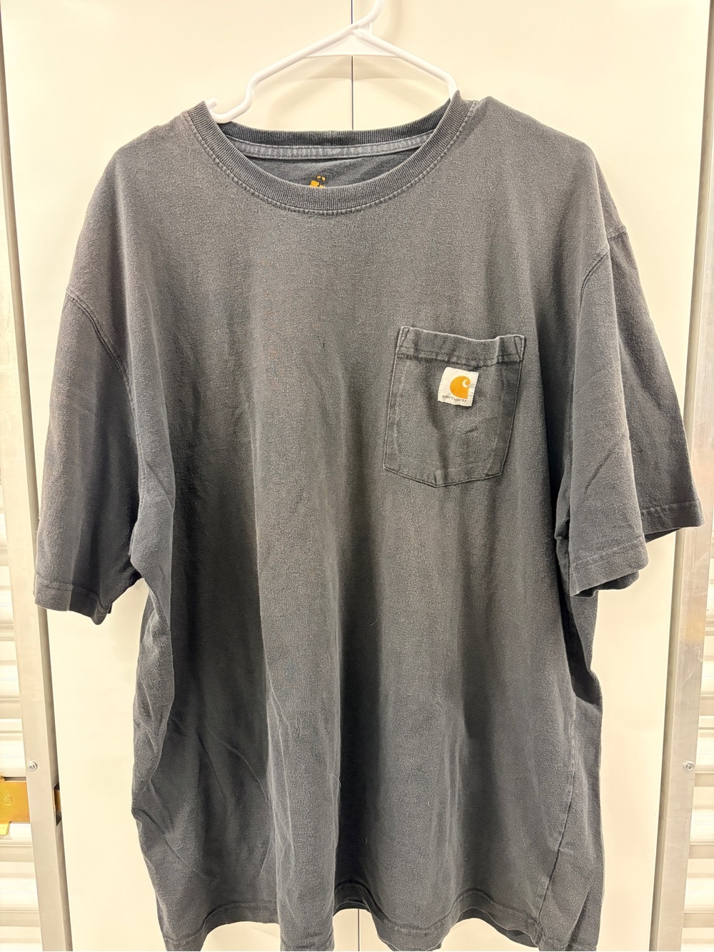 Carhartt Short-Sleeve Pocket Tee in Charcoal Gray